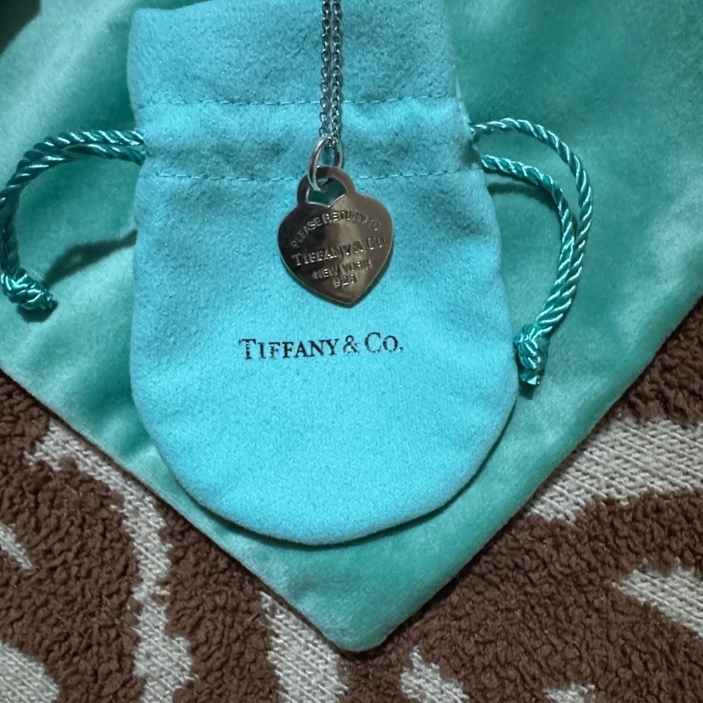 Tiffany & Co. Silver Heart Pendant Necklace